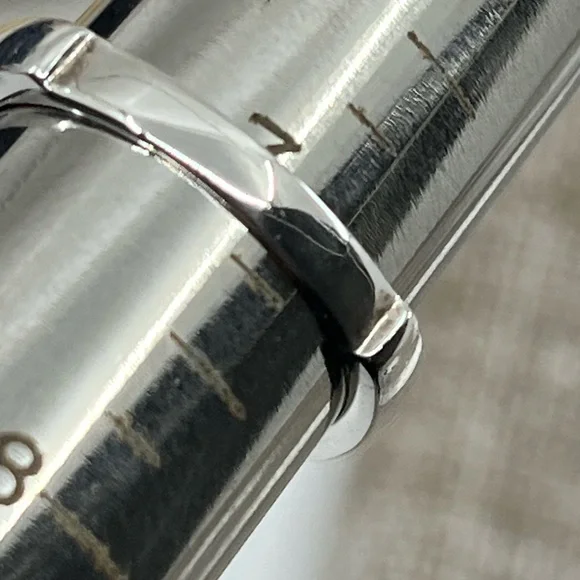 💎 Vintage 925 Sterling Silver Solitaire CZ Ring Size 7 - Picture 10 of 17